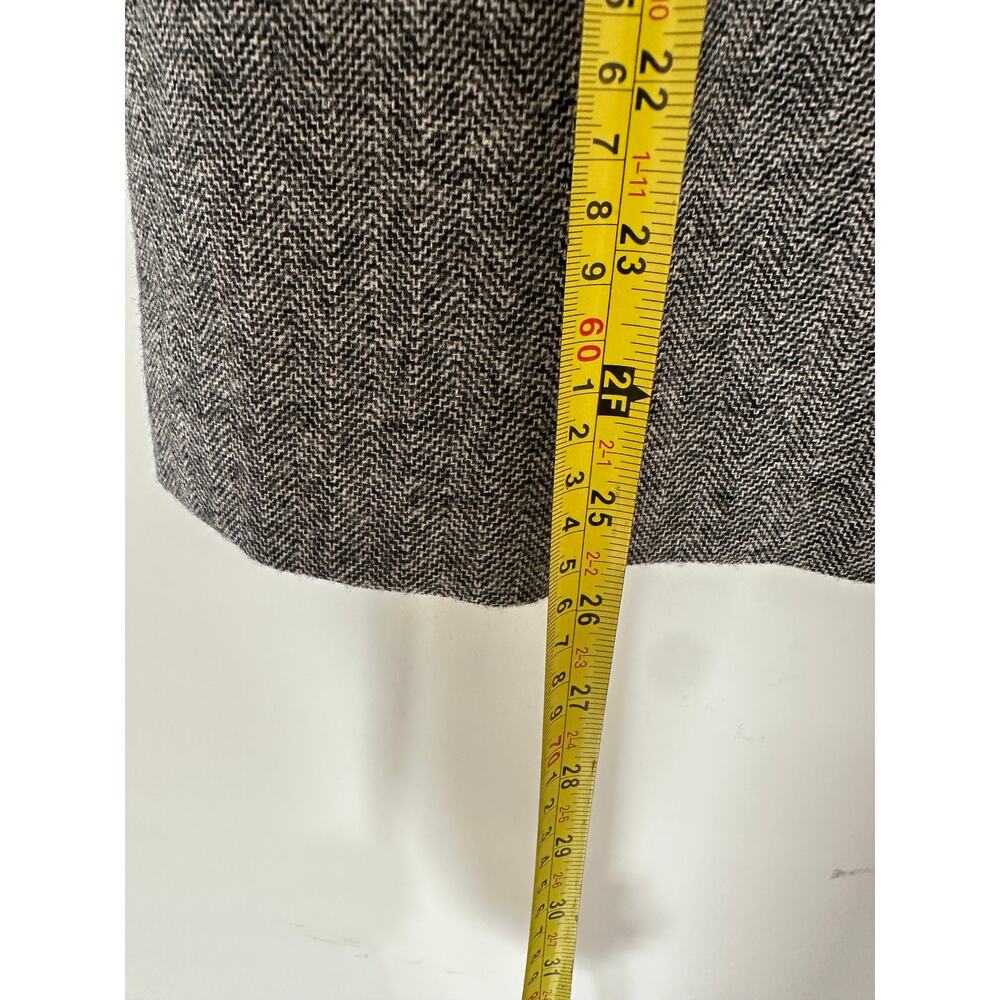 Pendleton Vintage Large Gray Wool Herringbone Pen… - image 4